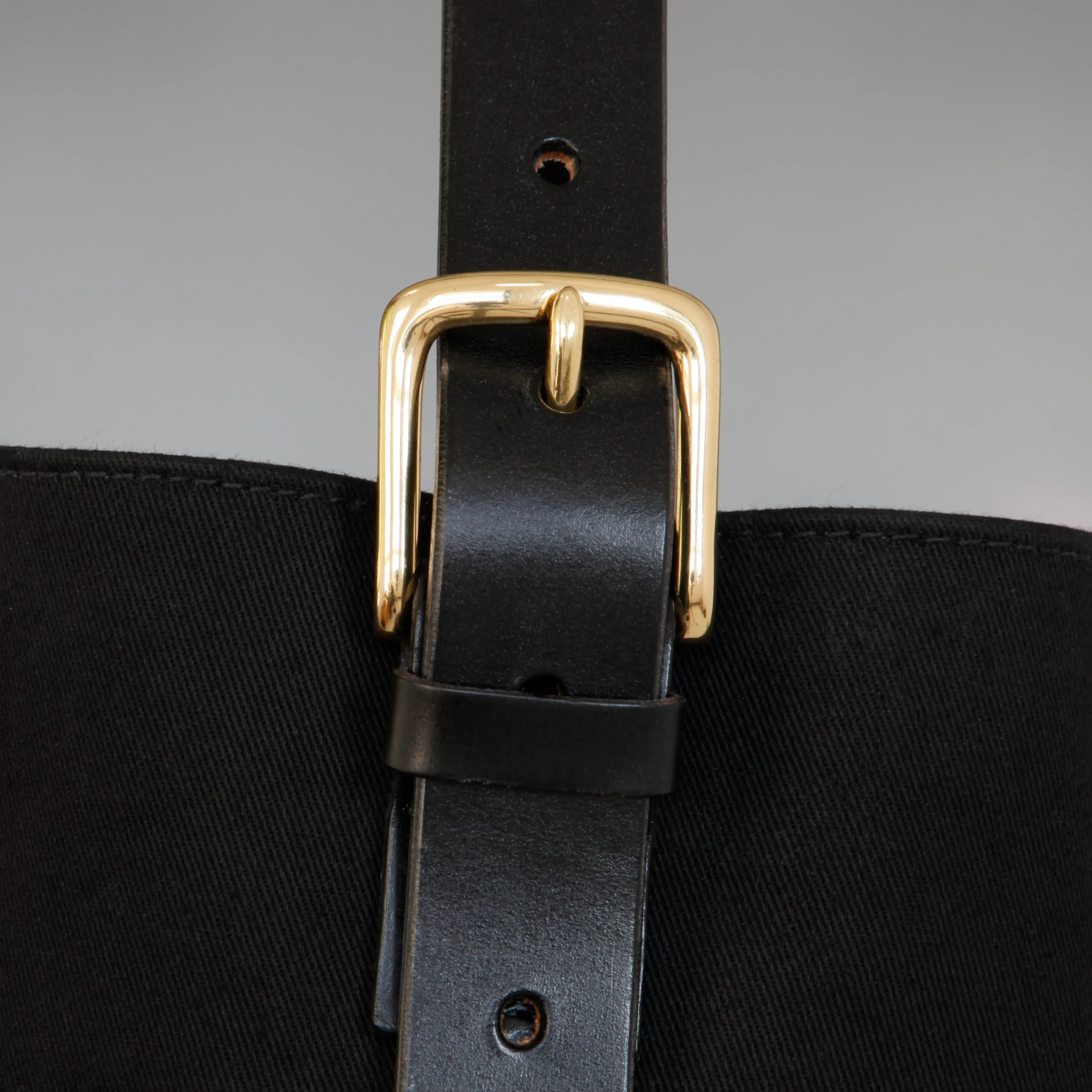 Canvas Bucket Bag Black - Image 2