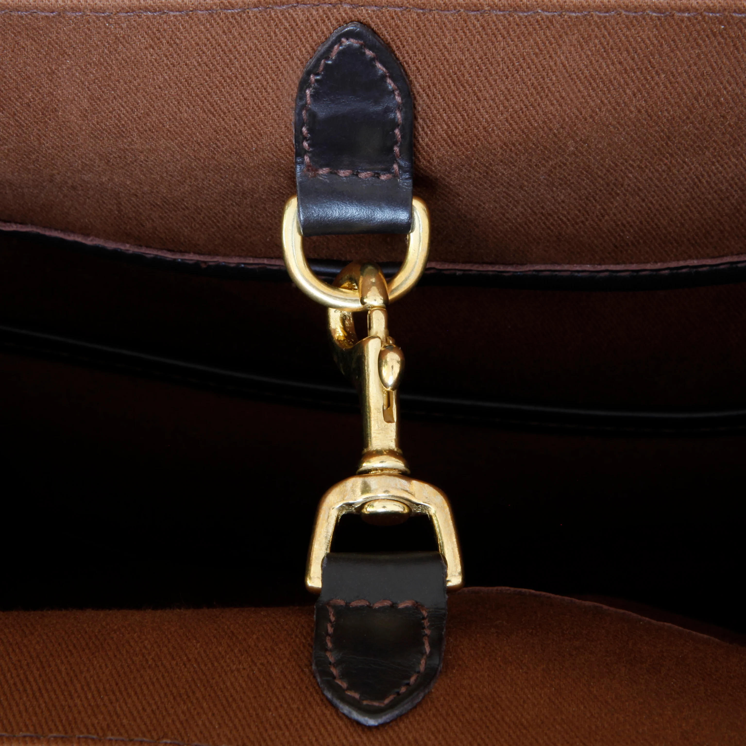 Canvas Bucket Bag Brown - Image 2