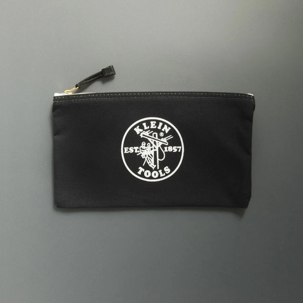 Canvas Zipper Bag Black