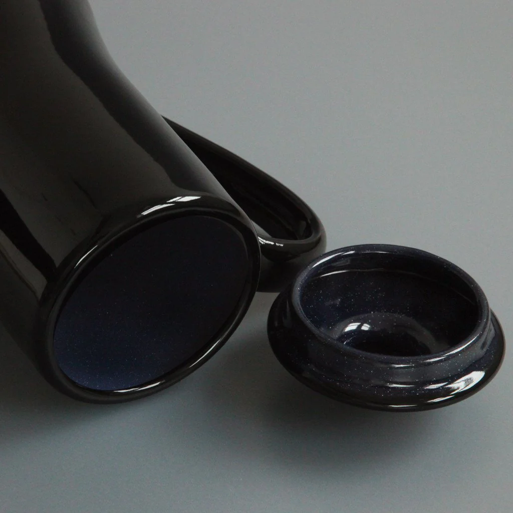 Enamel Coffee Pot Black - Image 2