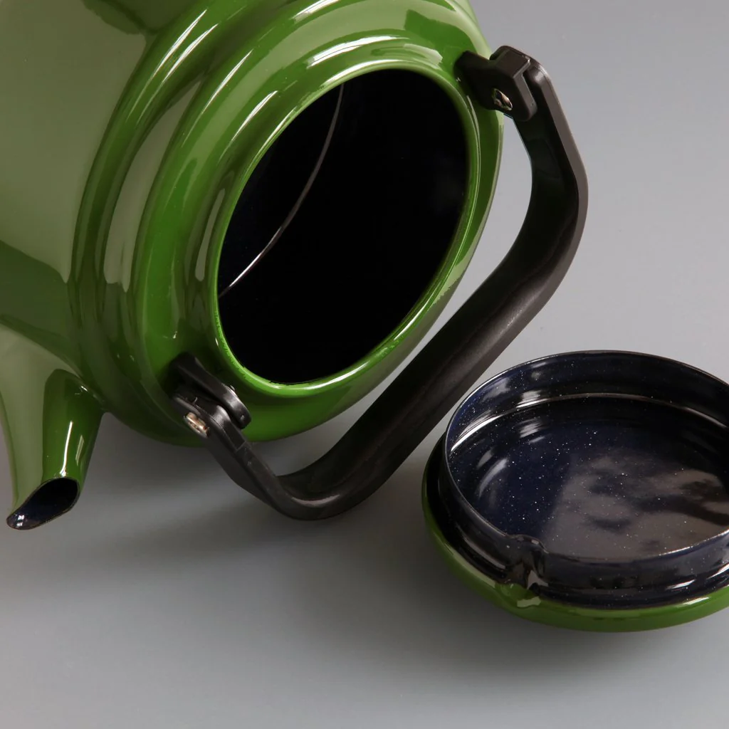 Enamel Kettle Green - Image 2